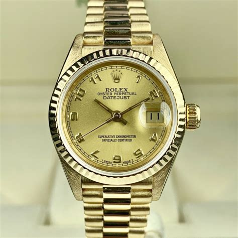 rolex lady datejust 26 oro president|rolex ladies presidential 69178.